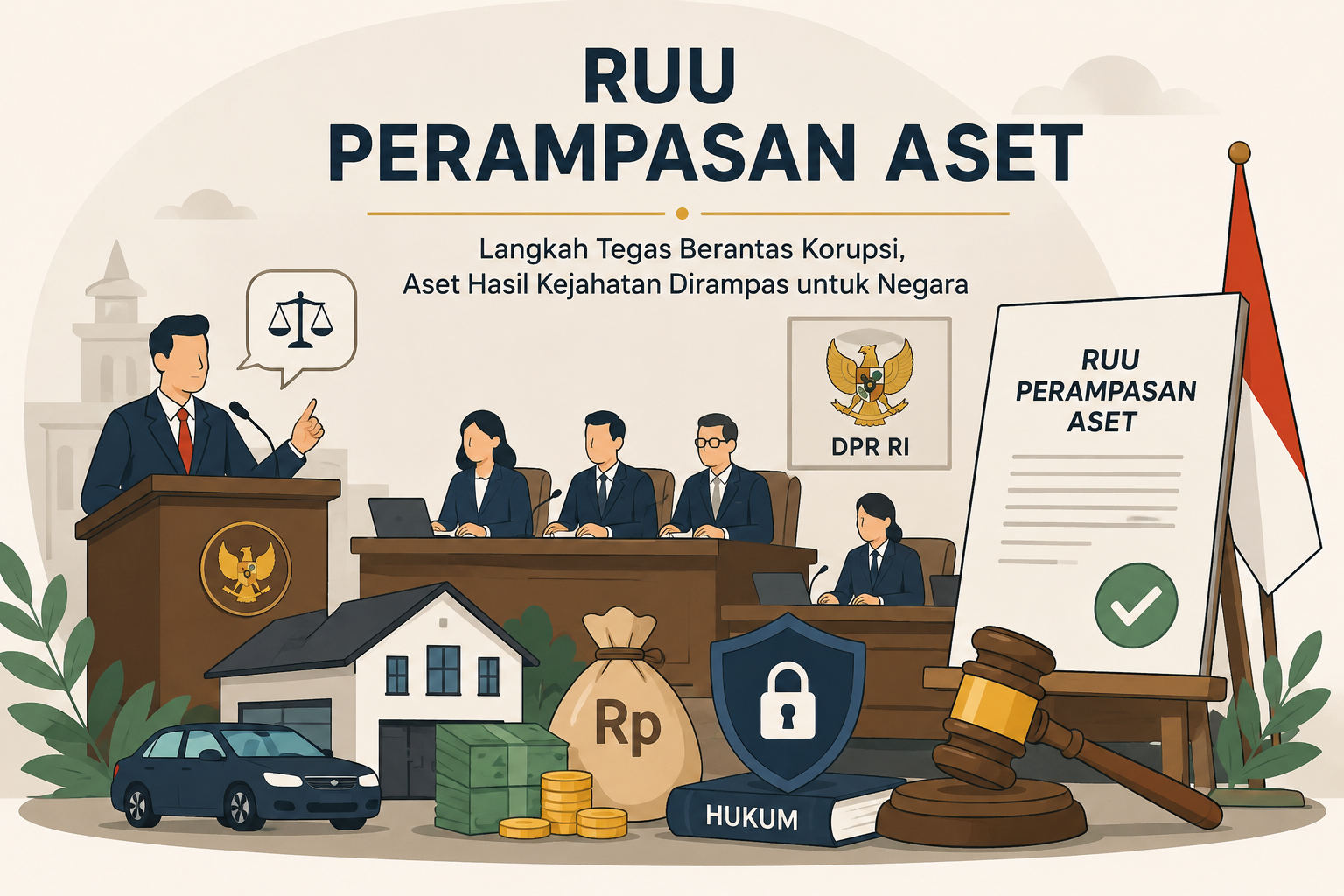 RUU Perampasan Aset Tak Hanya Bidik Korupsi, 13 Jenis Tindak Pidana Masuk Cakupan
